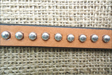 28" Hilason Western Horse Roping Tie Down Strap Snap Tan Silver Spot